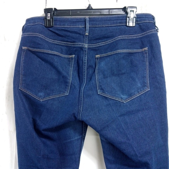 H&M Skinny Ankle Regular Waist Dark Blue Jeans - Picture 4 of 7